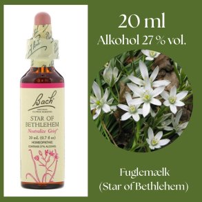 Bach� ORIGINAL FLOWER REMEDIES - F�gelmj�lk (Star of Bethlehem) alkohol 27% vol. - 20ml