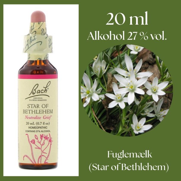 Bach� ORIGINAL FLOWER REMEDIES - F�gelmj�lk (Star of Bethlehem) alkohol 27% vol. - 20ml