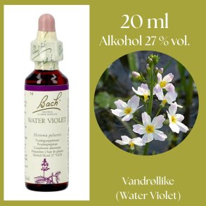Bach� ORIGINAL FLOWER REMEDIES - R�lleka (Water Violet) alkohol 27% vol. - 20 ml