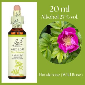 Bach� ORIGINAL FLOWER REMEDIES - Stenros (Wild Rose) 27% alkohol - 20 ml