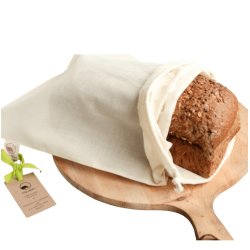 RESTPARTI - BAG-AGAIN� - stor Br�dpose i �kologisk bomuld