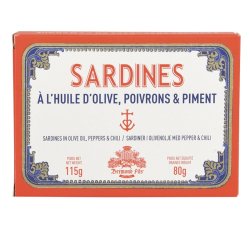 Sardiner i olivenolie - Peber &amp; chili