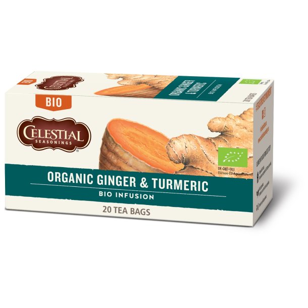 Celestial Seasonings - Organic Ginger &amp; Turmeric Tea