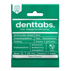 DENTtabs - Toothpaste tablets without fluoride
