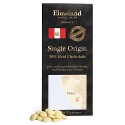 Elmelund Chocolatier - Organic Chocolate - 38% White chocolate - 200g