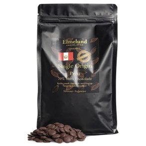 Elmelund Chocolatier - kologiske Chokolade knapper - 70% Mrk - 1 Kg