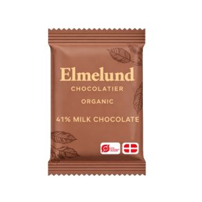 Elmelund Chocolatier - Biologische melkchocolade 41% 5g
