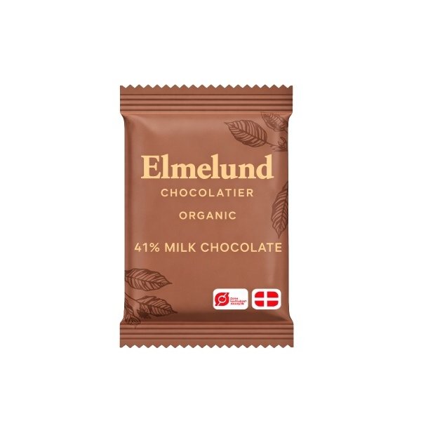 Elmelund Chocolatier - Biologische melkchocolade 41% 5g