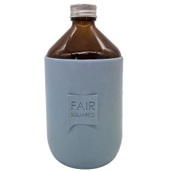 FAIR SQUARED - Bottle Cover 500ml - Light blue