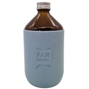 FAIR SQUARED - Bottle Cover 500ml - Light blue