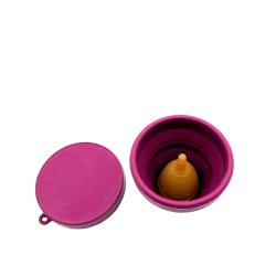FAIR SQUARED - Period Cup foldebar opbevaring - lilla