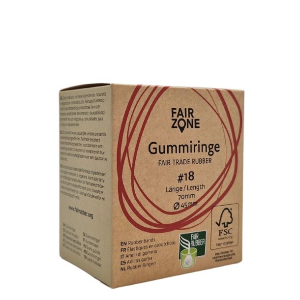 FAIR ZONE - Natur Gummib�nd 45mm - 150 stk. 