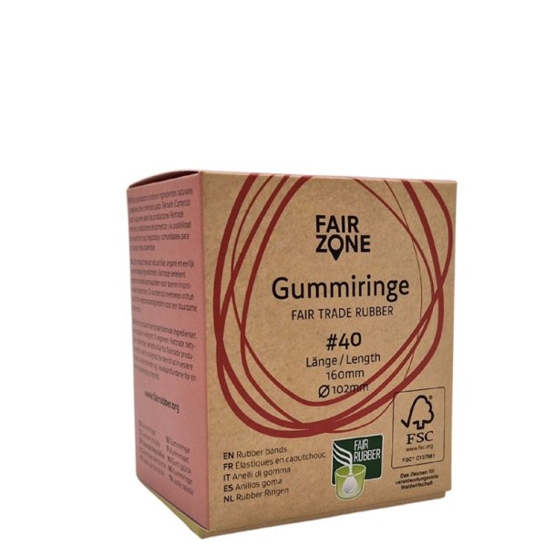 FAIR ZONE - Natur Gummib�nd 102mm - 35 stk. 