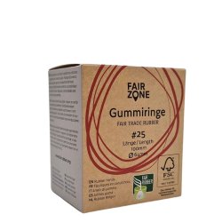 FAIR ZONE - Natur Gummib�nd 64mm - 75 stk. 