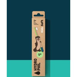 HYDROPHIL - 2-pak Bamboo Toothbrushes for kids - Otter