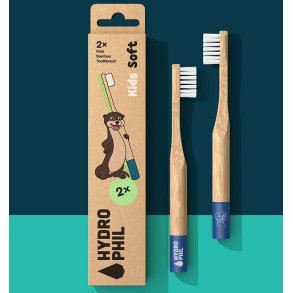 HYDROPHIL - 2-pack Tandborster i bambu fr barn - Otter