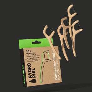 HYROPHIL Tandtrdsbyglar Floss i bambu