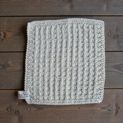 LAVINIA PEELING - Peeling washcloth of organic raw cotton