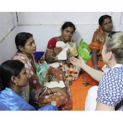 LAVINIA PEELING - Peeling handske af kologisk r bomuld - one size