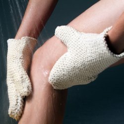 LAVINIA PEELING - Peeling handske af kologisk r bomuld - one size