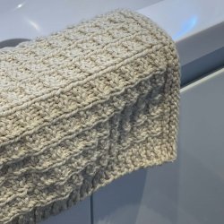 LAVINIA PEELING - Peeling washcloth of organic raw cotton