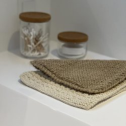 LAVINIA PEELING - Peeling washcloth of organic raw cotton