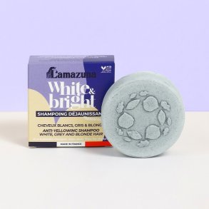 Lamazuna - Anti-yellowing Shampoo til hvidt, gr�t og blondt h�r