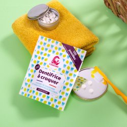 Lamazuna - Toothpaste Tablets without fluoride - Ginger powder &amp; Lemon flavour