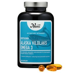 Nani - Alaska vildlaks omega 3 - 180 kapsler