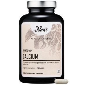 Nani - Kalcium - 180 vegetabiliska kapslar
