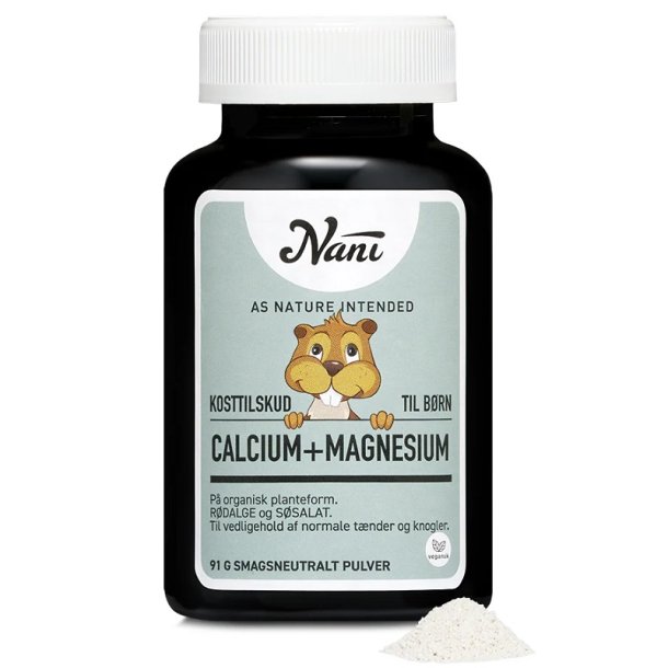 Nani - Kalcium+Magnesium i v�xtform pulver f�r barn
