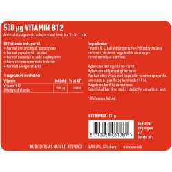 Nani - Vitamin B12 - 90 vegetarische Lutschtabletten