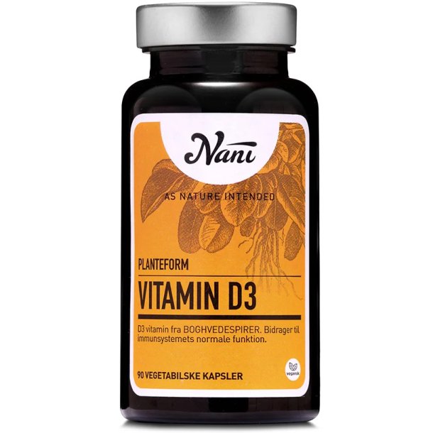 Nani - Vitamin D3 - 90 vegetariska kapslar