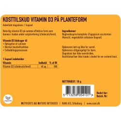 Nani - Vitamin D3 - 90 vegetariska kapslar