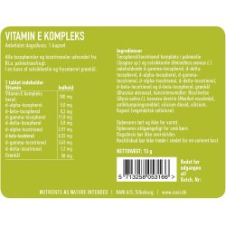 Nani - Vitamin E 60 vegetable capsules