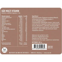 Nani - Haar-Multivitamin - 120 pflanzliche Kapseln