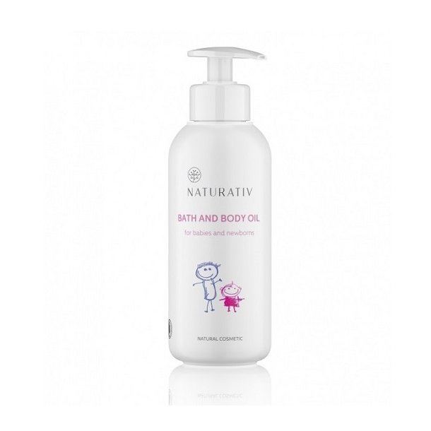 NATURATIV - kologisk Baby Bath &amp; Body Oil med pumpe