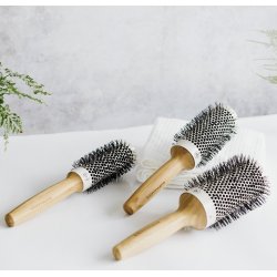 Olivia Garden - Thermal  styling brush with bamboo handle - 23mm