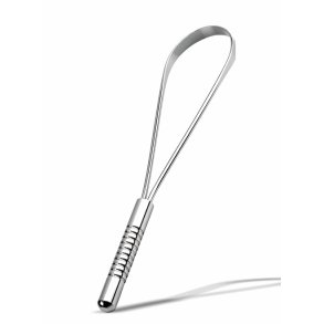 ORGANIC Beauty Supply - Single-handle tongue scraper � stainless steel