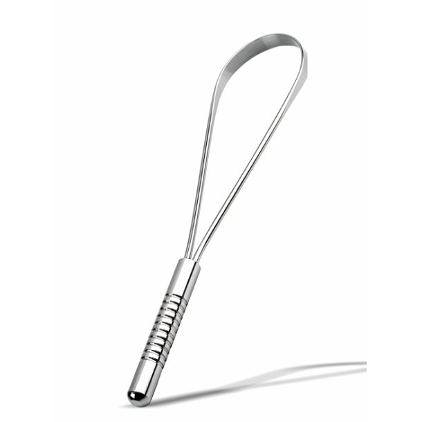 ORGANIC Beauty Supply - Single-handle tongue scraper � stainless steel