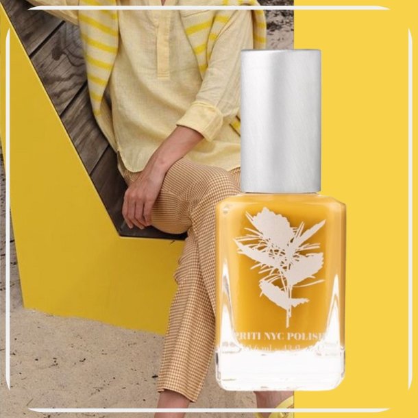 PRITI NYC - N�461 Mustard Cushion - Spring | Summer Collection 2026