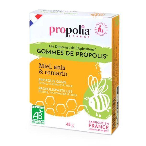 Propolia - kologisk Propolis Sugetabletter med Honning, Rosmarin &amp; Anise 