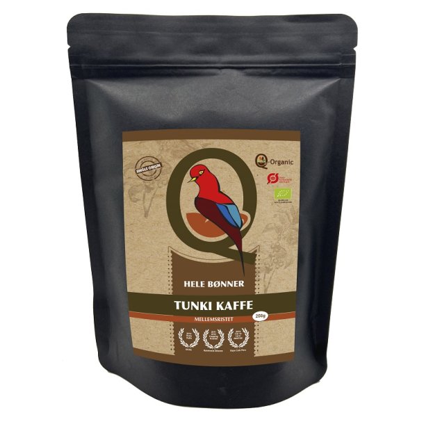 Q-Organic - kologisk Mellemristet Tunki Kaffebnner 250g