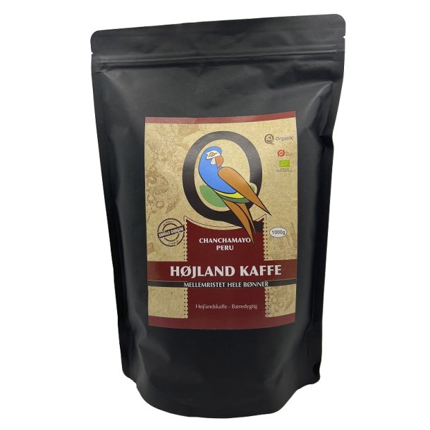 Q-Organic - kologisk Mellemristet Hjland Kaffebnner 1000g