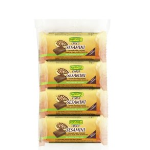 RAPUNZEL - Ekologiska sesam-mini-bars med choklad - 4-pack