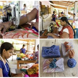 UDGR - Rice &amp; Carry - Firkantet Furoshiki - Small