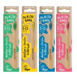 THE ECO GANG - Bamboo Toothbrushes Kids - Ultra Soft 
