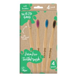 THE ECO GANG - Bambu Tandborster 4-pack - Mjuk