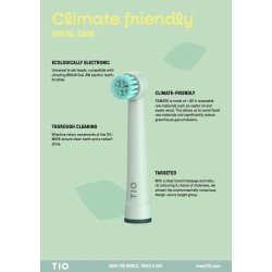 TIO - TIOMATIK 2-pak el tandbrstehoveder medium - assorteret farver