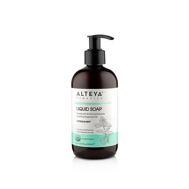 Alteya Organics - Organic Liquid Soap - Citrus &amp; Mint 250ml
